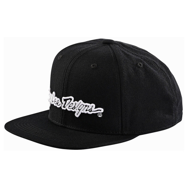 Troy Lee Designs Troy Lee Designs Signature Curved Snapback Cap Black